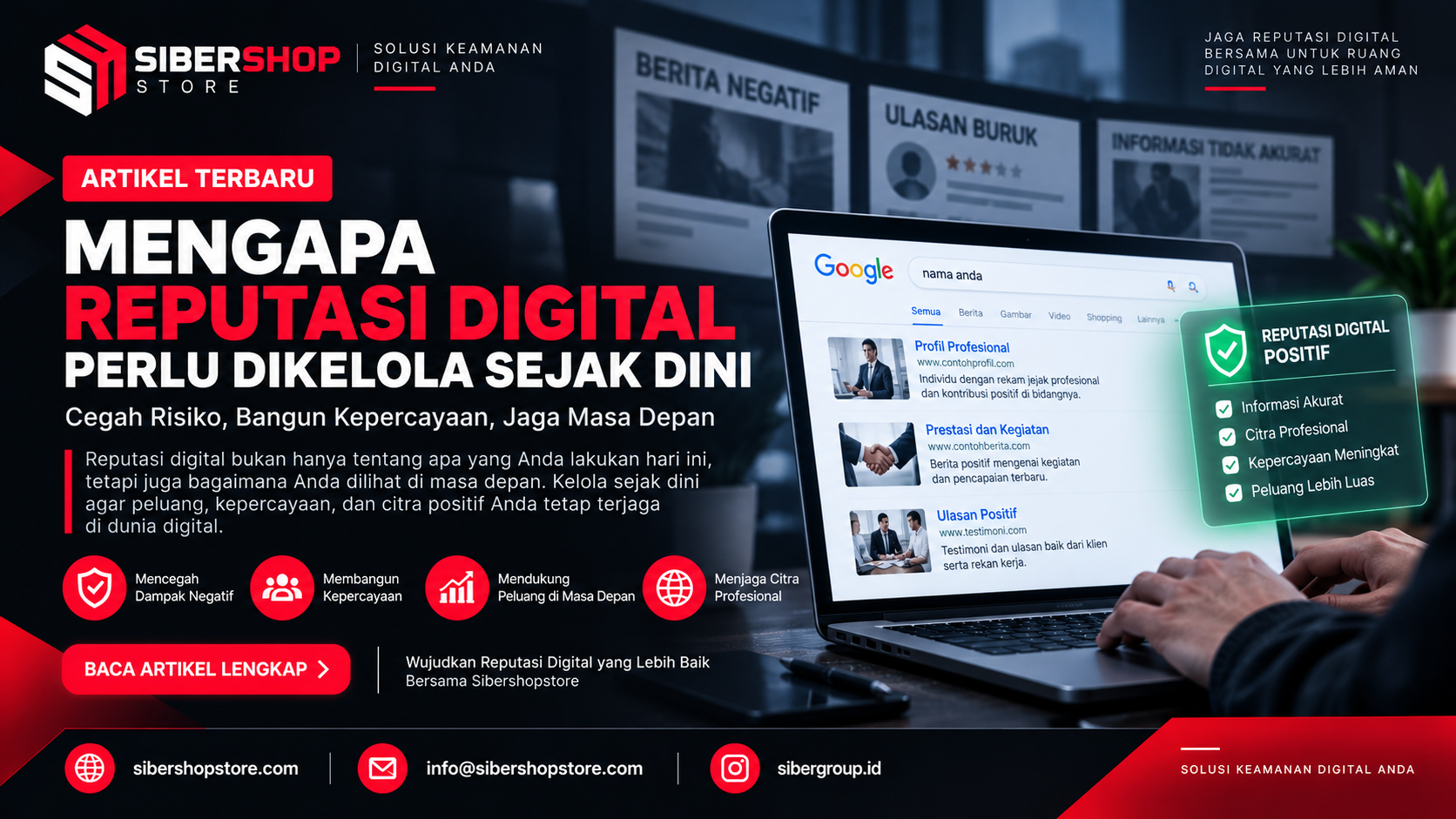 ilustrasi pengelolaan reputasi digital